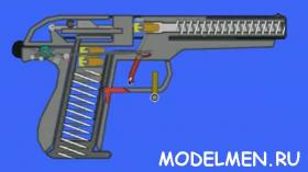 Анимация устройства пистолета