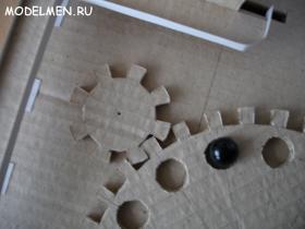 Игрушка с шариками, из картона (начало положено)