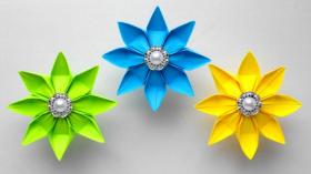 Цветы из бумаги 🌼Поделки оригами 8 марта