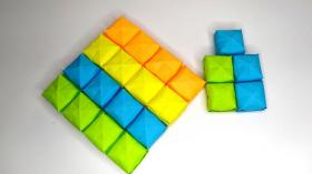 Как сделать Поп ит из бумаги Радужный Антистресс Пупырка