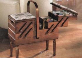 Раскладная тумбочка для швейных принадлежностей