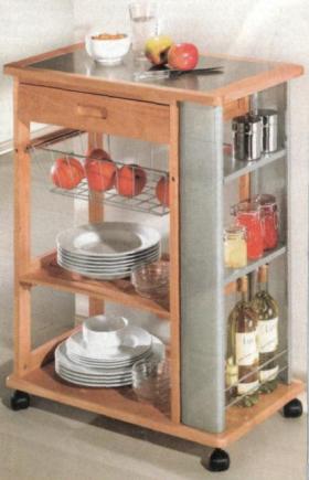 Кухонная тумбочка на колёсиках