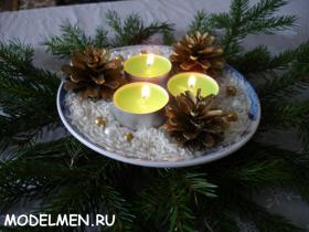 Идея украшения новогоднего стола