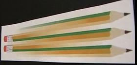 Иллюзия с карандашами