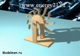 Простейший "вечный" гравитационный двигатель