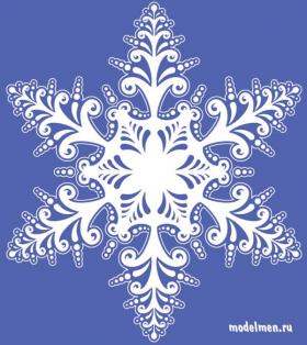 Снежинки (векторная графика)