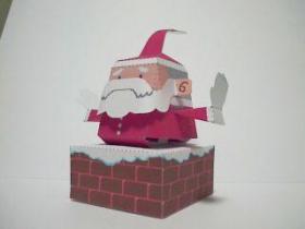 Санта Клаус из бумаги