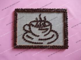 Рамка "Чашка из кофейных зёрен". Мастер-класс