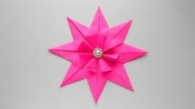 Как сделать звезду из бумаги. Оригами звезда из бумаги.