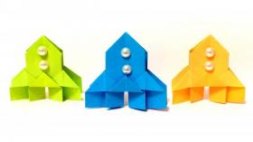 Как сделать ракету из бумаги своими руками к дню Космонавтики