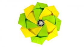 Как сделать простой цветок из бумаги