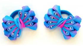 Красивые бантики из лент для волос Мастер класс КАНЗАШИ