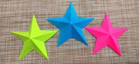Объемная звезда из бумаги своими руками. Как сделать звезду оригами