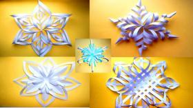 ТОП 5: Лучшие снежинки из бумаги на Новый год 2021 своими руками
