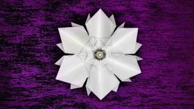 Как сделать снежинку из бумаги. Новогодние поделки оригами