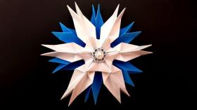 Красивые объемные снежинки из бумаги. Поделки оригами на Новый год