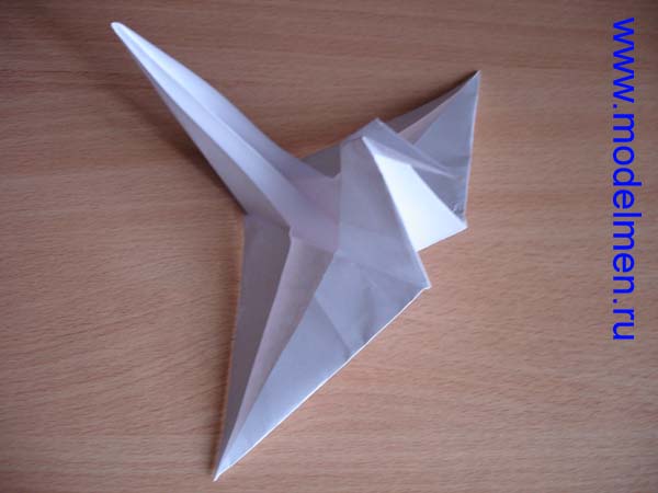 Голубь из бумаги оригами
