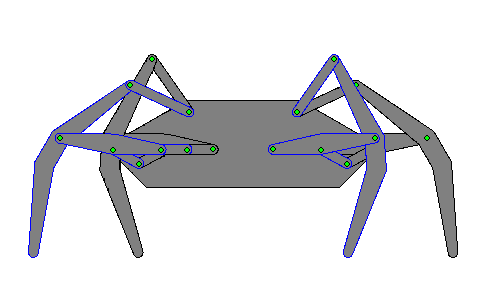 Планарный механизм для шагающего робота
