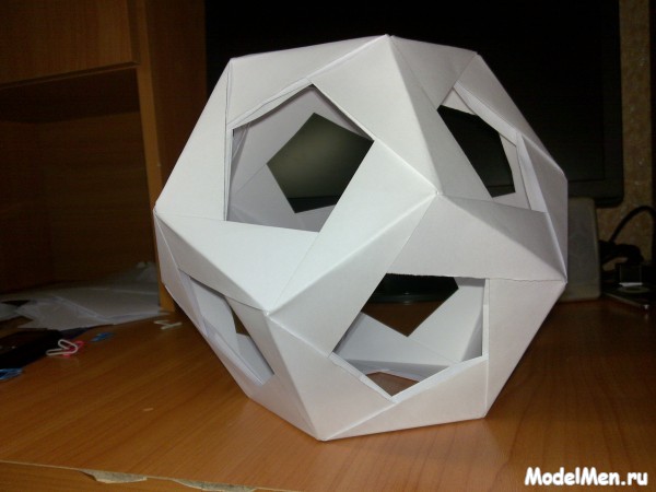 Моя первая работа: оригами додекаэдра