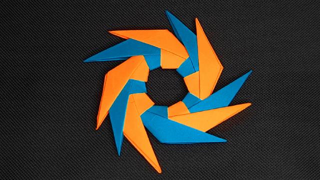 Оригами сюрикен - как сделать оригинальную игрушечную звездочку ниндзя