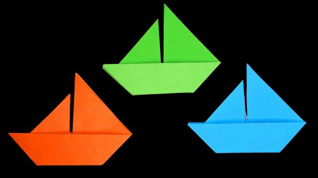 Как сделать кораблик из бумаги 🚢 Легкий способ как сделать корабль
