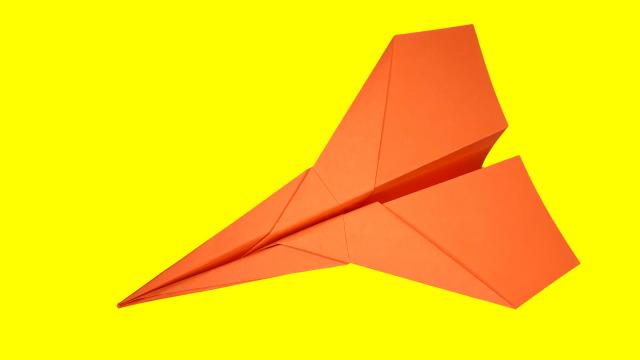 Как сделать самолёт из бумаги. Оригами самолётик