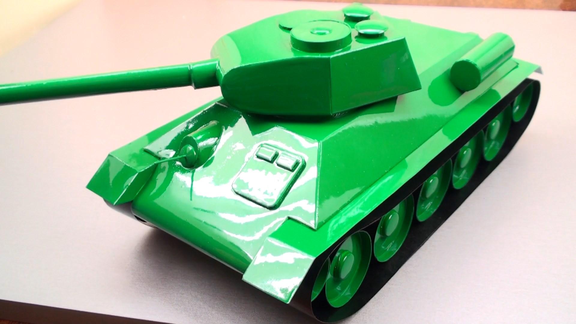 Сборная модель из картона Танк Т-90 (022-024)